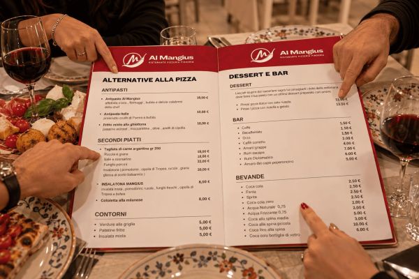 Menu degustazione ogni mercoledì